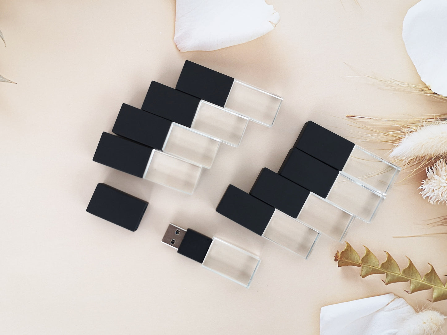 USB 3.0 Disk BLACK Crystal Glass USB Flash Drive