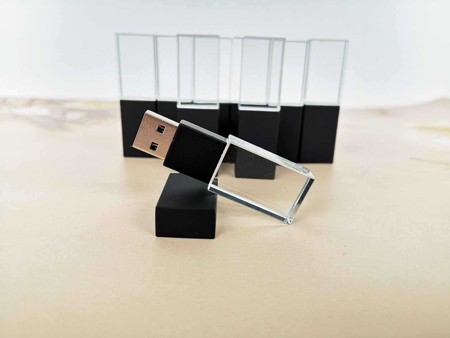 USB 3.0 Disk BLACK Crystal Glass USB Flash Drive